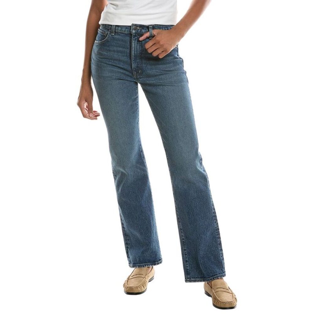 Madewell Womens  Relaxed Concho Wash Bootcut Jean, Blue